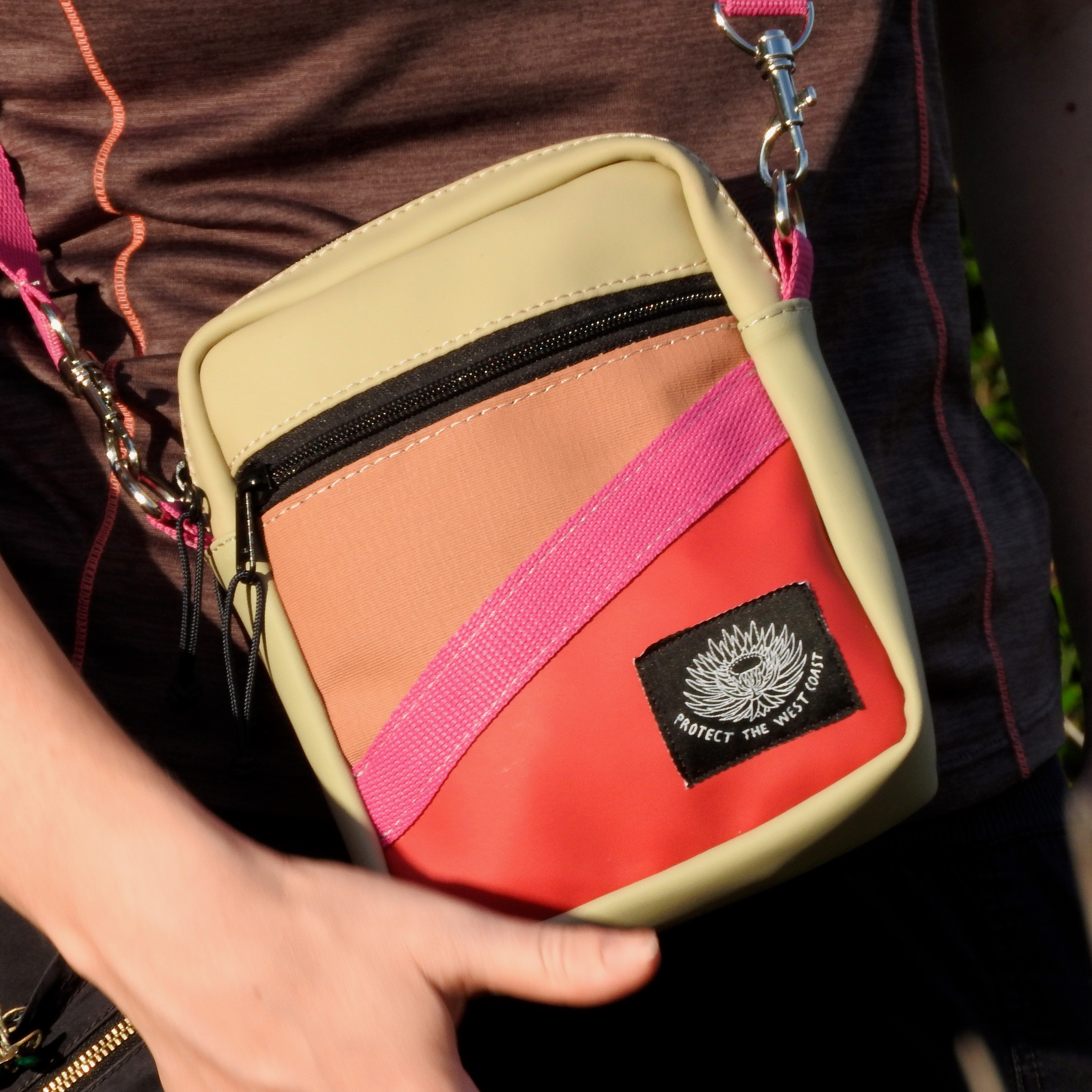 Multicolored pouch