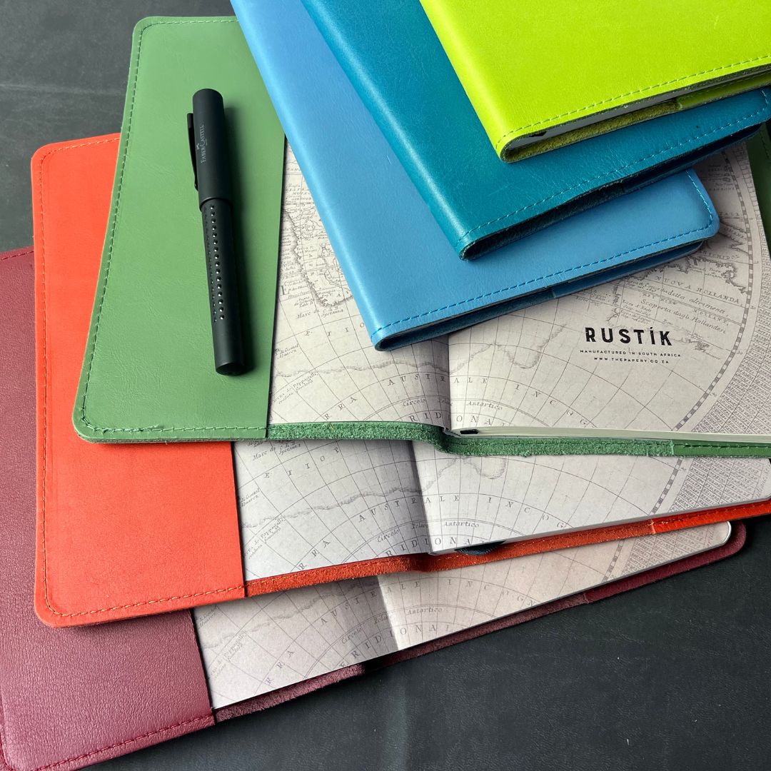 Colourful Rustik leather field journal