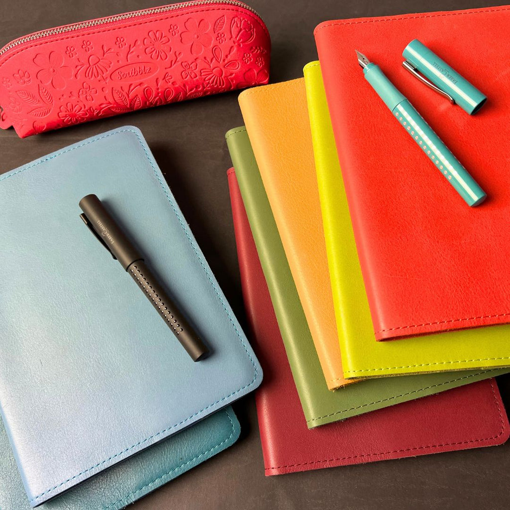 Colourful Rustik leather field journal