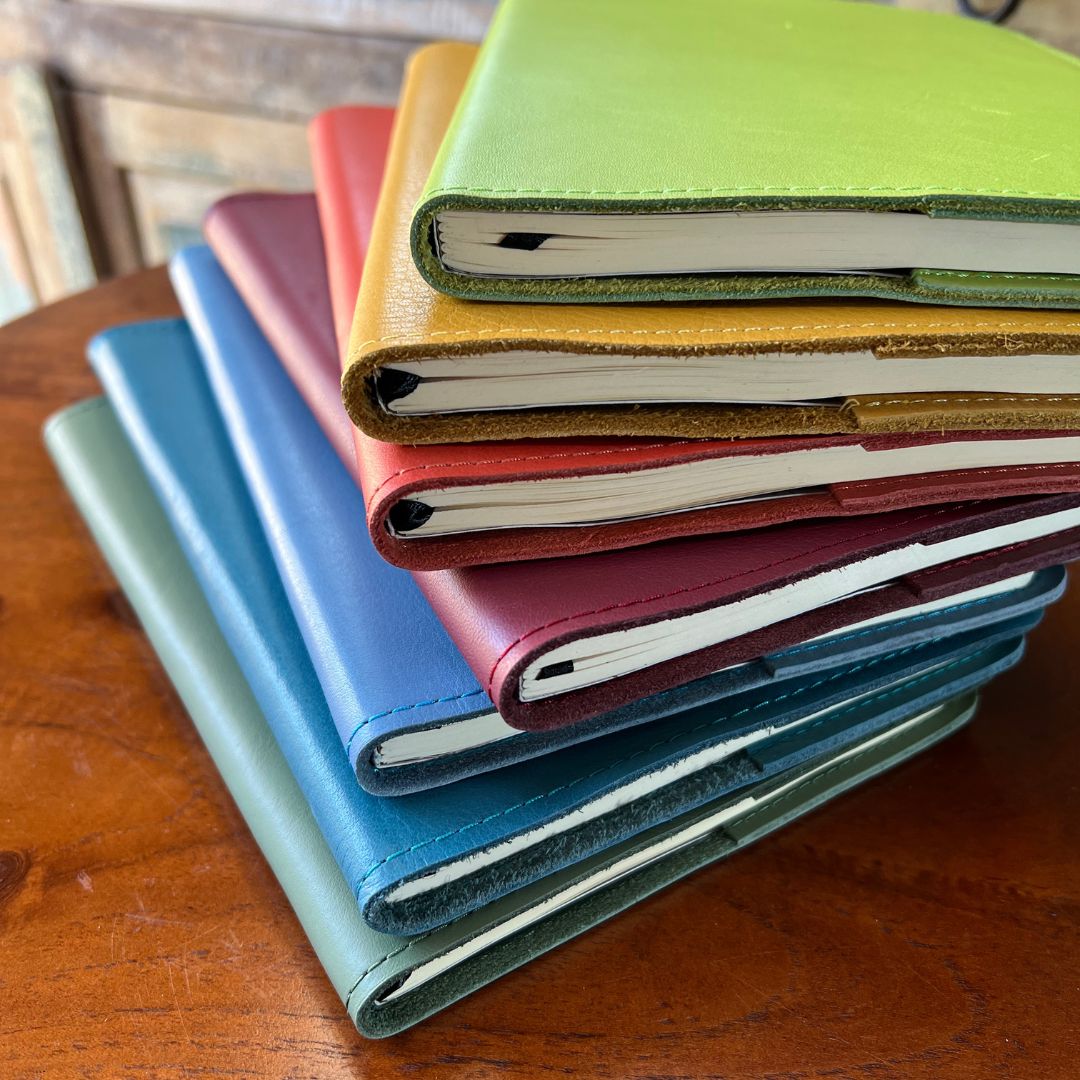 Colourful Rustik leather field journal