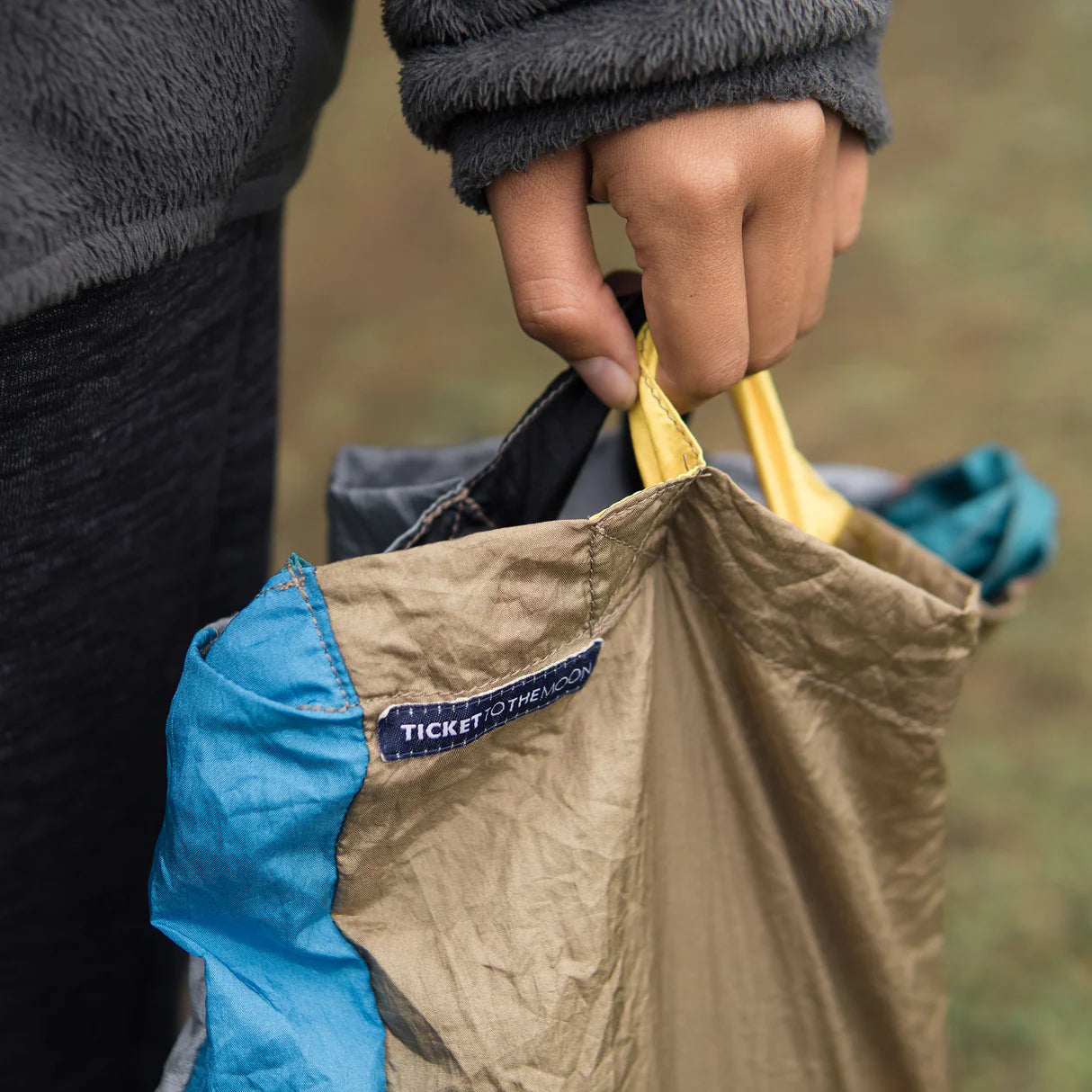 Foldable Eco Shopper Bag | Upcycled Parachute Silk