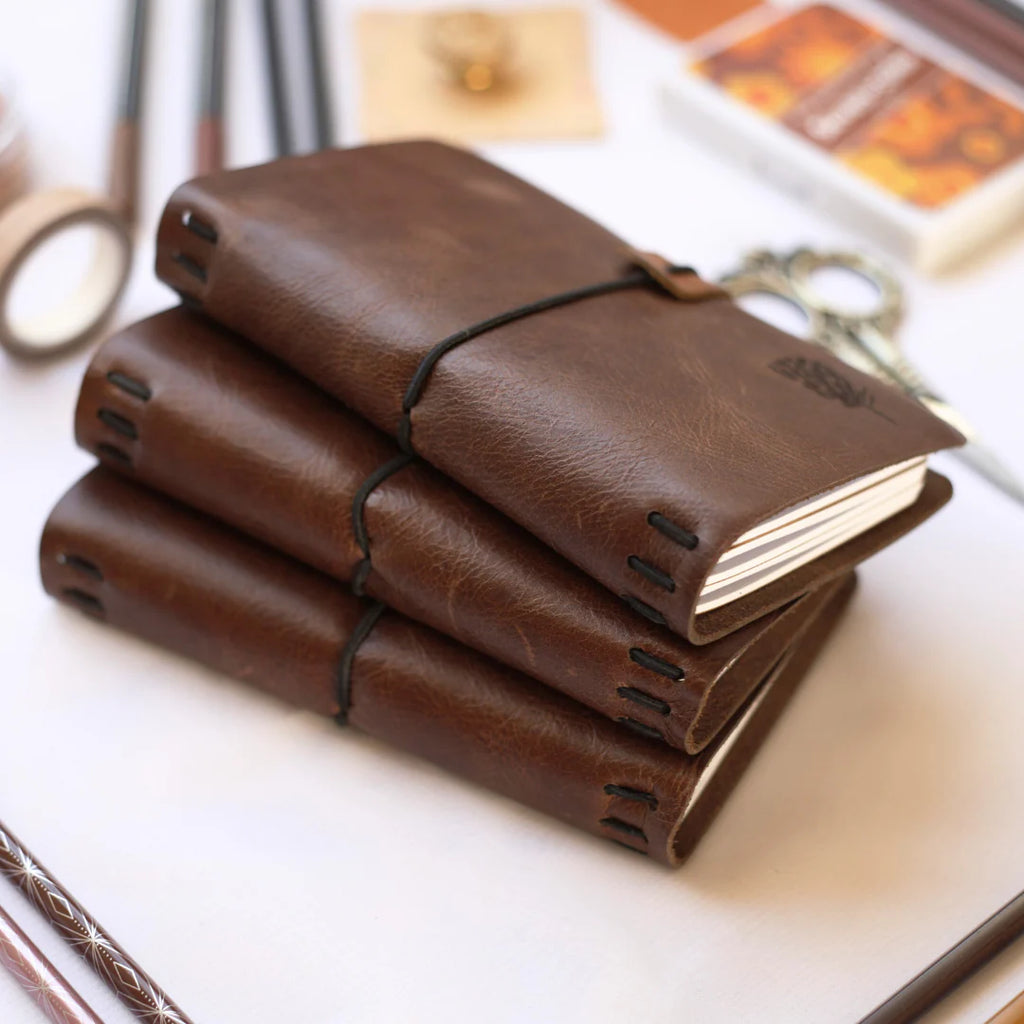 Rustik leather pocket journal - Field edition