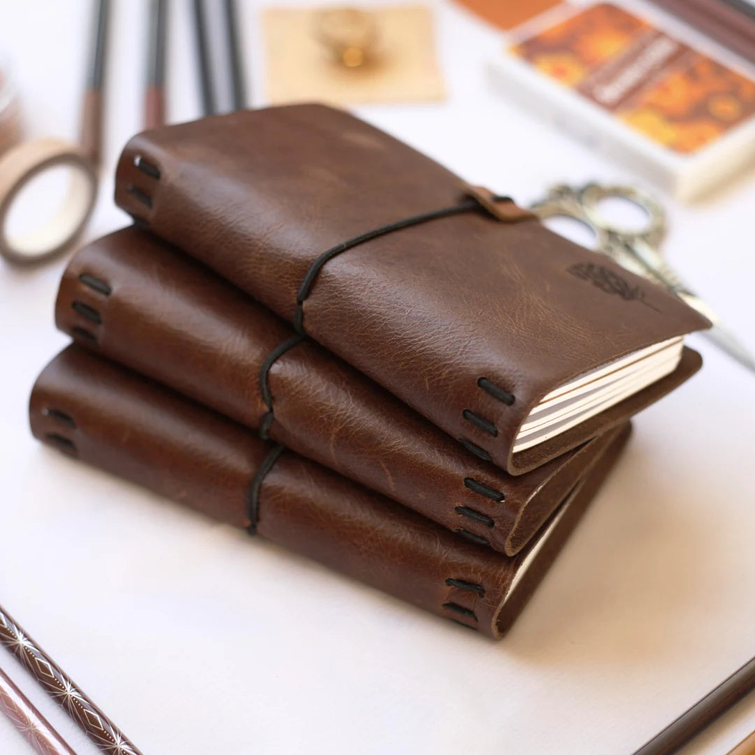 Rustik leather pocket journal - Field edition